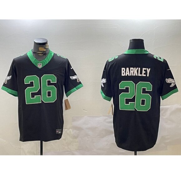 Mens Youths Kids Womens Saquon Barkley Stitched Black Vapor Jersey - Picture 2 of 2